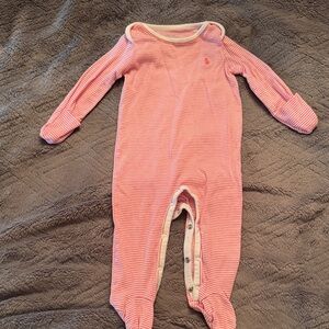 Polo Ralph Lauren Striped Pink Baby One Piece
